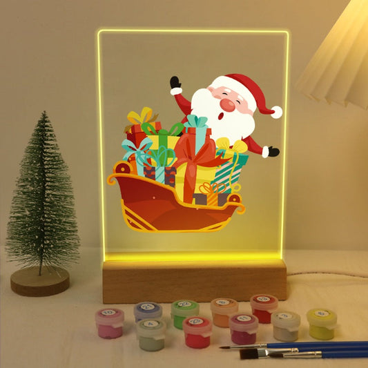 Lampe à peindre par numéro Le Traîneau du Père Noël, Maison Artsen