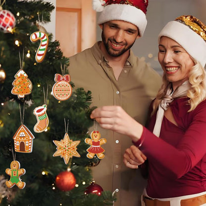 Suspensions de Noël à peindre par numéro Pain d'Épices, vue 6, Maison Artsen