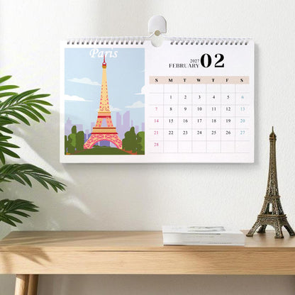 Calendrier à peindre par numéro Monuments du Monde 2027, vue 7, Maison Artsen