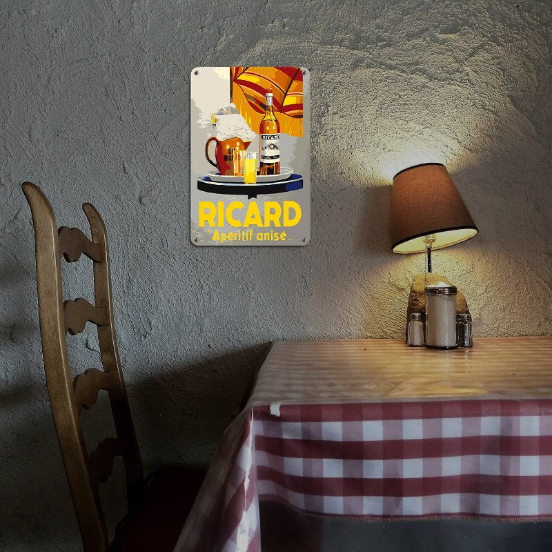 Affiche en métal à peindre par numéro Pastis en Terrasse, vue 5, Maison Artsen
