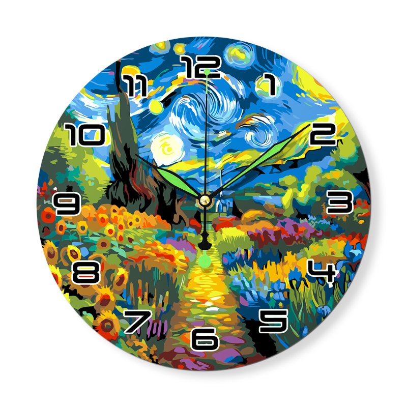 Horloge à peindre par numéro Champ sous les Étoiles, Maison Artsen