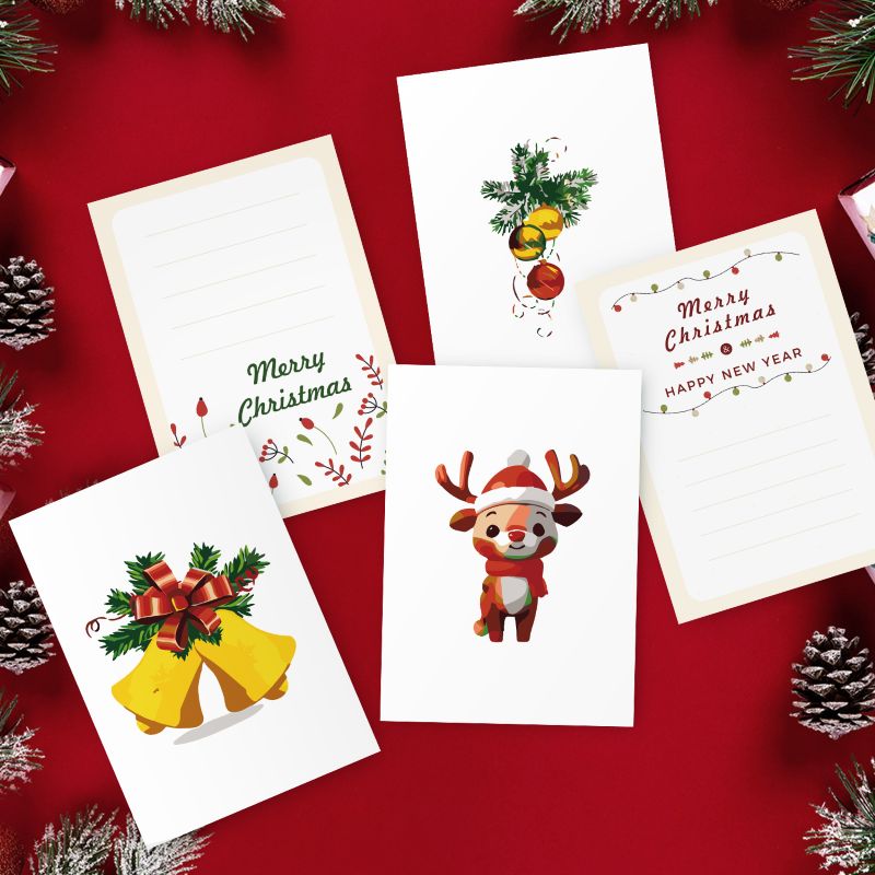 Cartes postales à peindre par numéro Joyeux Noël, vue 2, Maison Artsen
