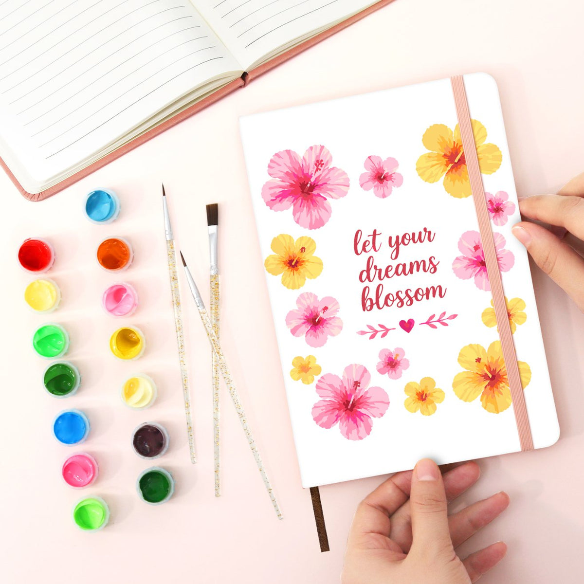 Carnet à peindre par numéro Rêves d'Hibiscus, vue 7, Maison Artsen