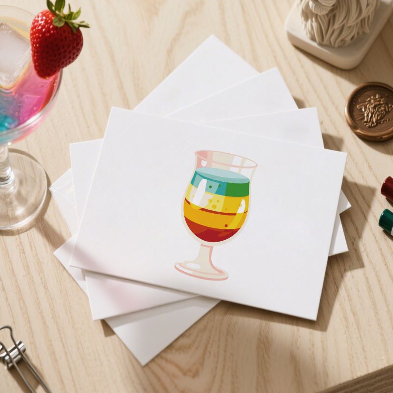 Cartes postales à peindre par numéro L'Heure du Cocktail, vue 3, Maison Artsen