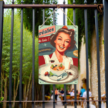 Affiche en métal à peindre par numéro Petit-Déjeuner Rétro, vue 6, Maison Artsen