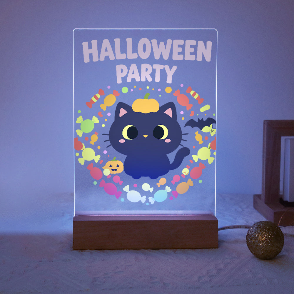 Lampe à peindre par numéro Chaton et sa Couronne de Bonbons, vue 3, Maison Artsen