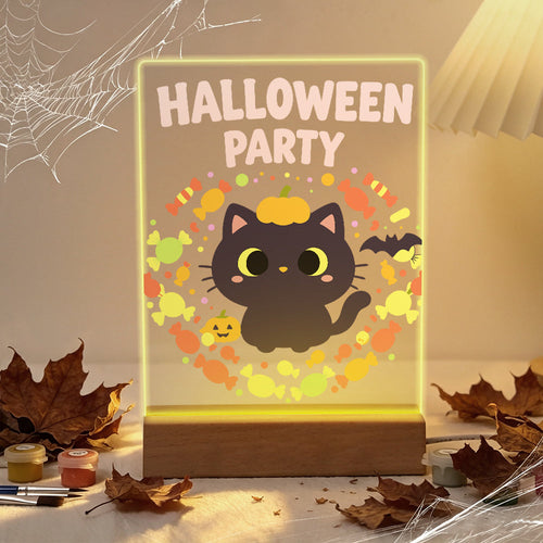 Lampe à peindre par numéro Chaton et sa Couronne de Bonbons, Maison Artsen