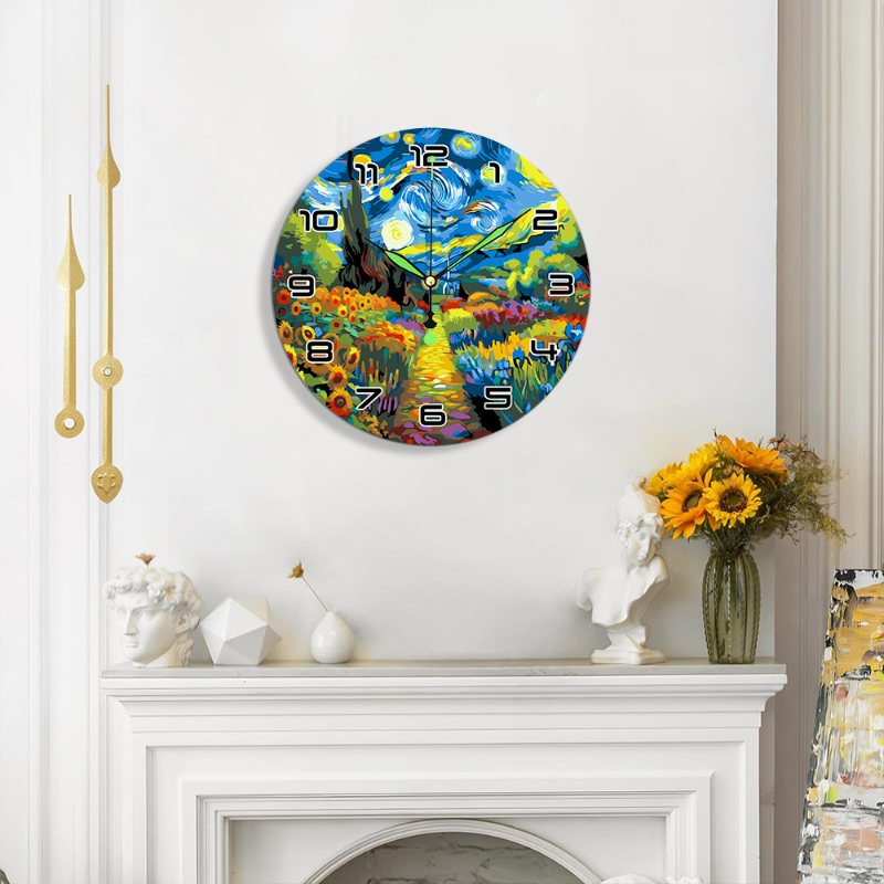 Horloge à peindre par numéro Champ sous les Étoiles, vue 8, Maison Artsen