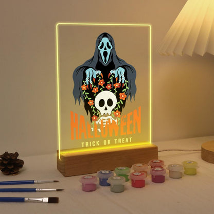 Lampe à peindre par numéro Spectre aux Fleurs, vue 2, Maison Artsen