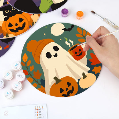 Sets de table à peindre par numéro Nuit d'Halloween, vue 4, Maison Artsen