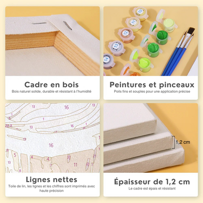 Coffret de 6 peintures par numéro “La belle saison”