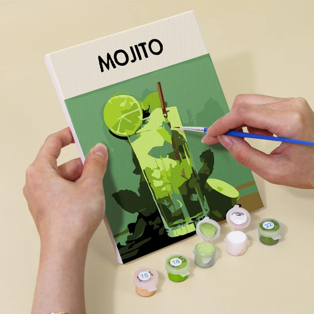 Coffret “Cocktails Deluxe” – 6 peintures par numéro