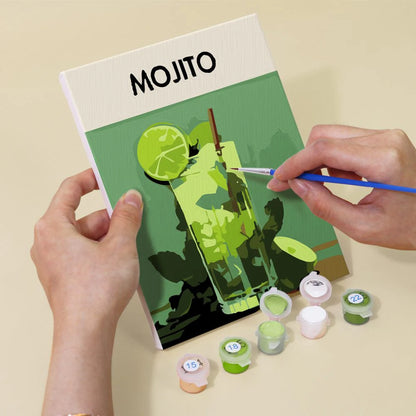 Coffret “Cocktails Deluxe” – 6 peintures par numéro