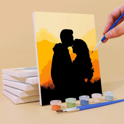 Coffret “Sunset Couple” – 6 peintures par numéro