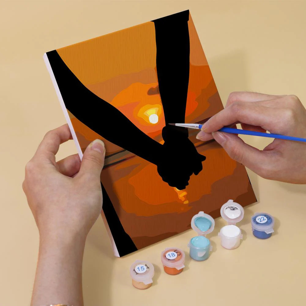 Coffret “Sunset Couple” – 6 peintures par numéro