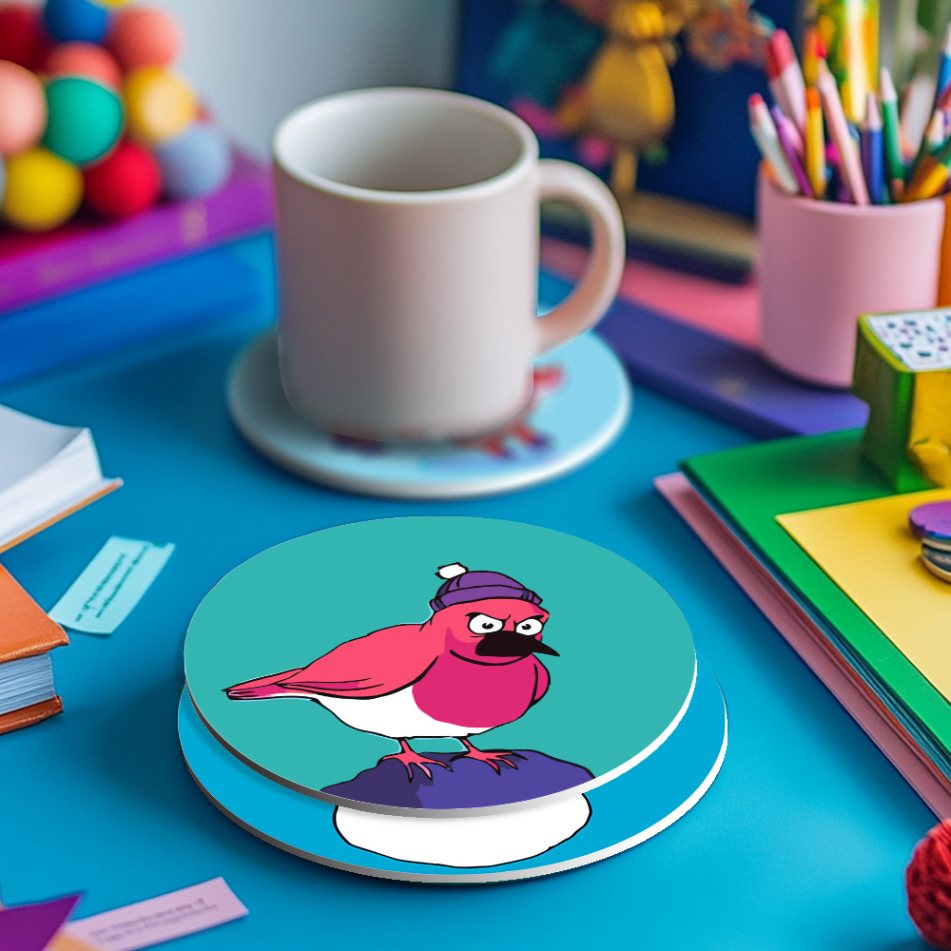 Sous-verres à peindre par numéro Noël Loufoque, vue 4, Maison Artsen