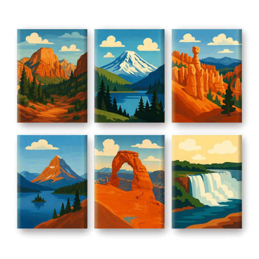Coffret “American National Parks” – 6 peintures par numéro