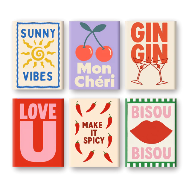 Coffret “Bisou-Bisou” – 6 peintures par numéro