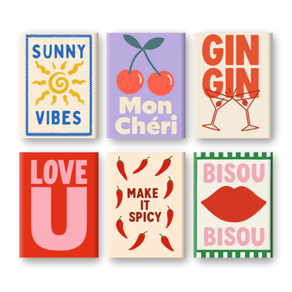 Coffret “Bisou-Bisou” – 6 peintures par numéro