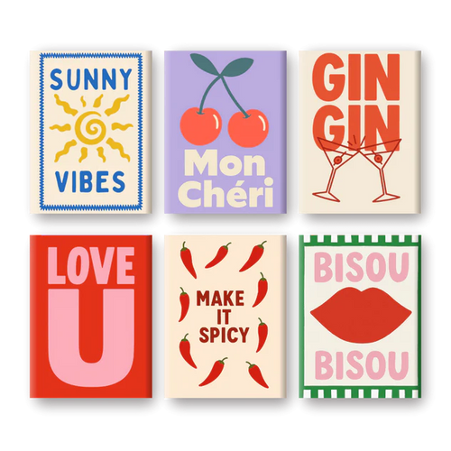 Coffret “Bisou-Bisou” – 6 peintures par numéro