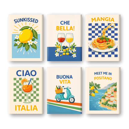 Coffret “Italian Buona Vita” – 6 peintures par numéro