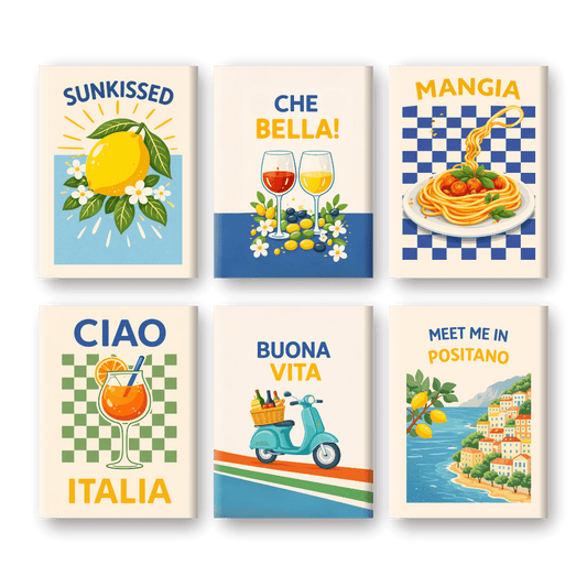 Coffret “Italian Buona Vita” – 6 peintures par numéro