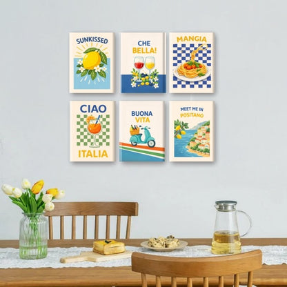 Coffret “Italian Buona Vita” – 6 peintures par numéro