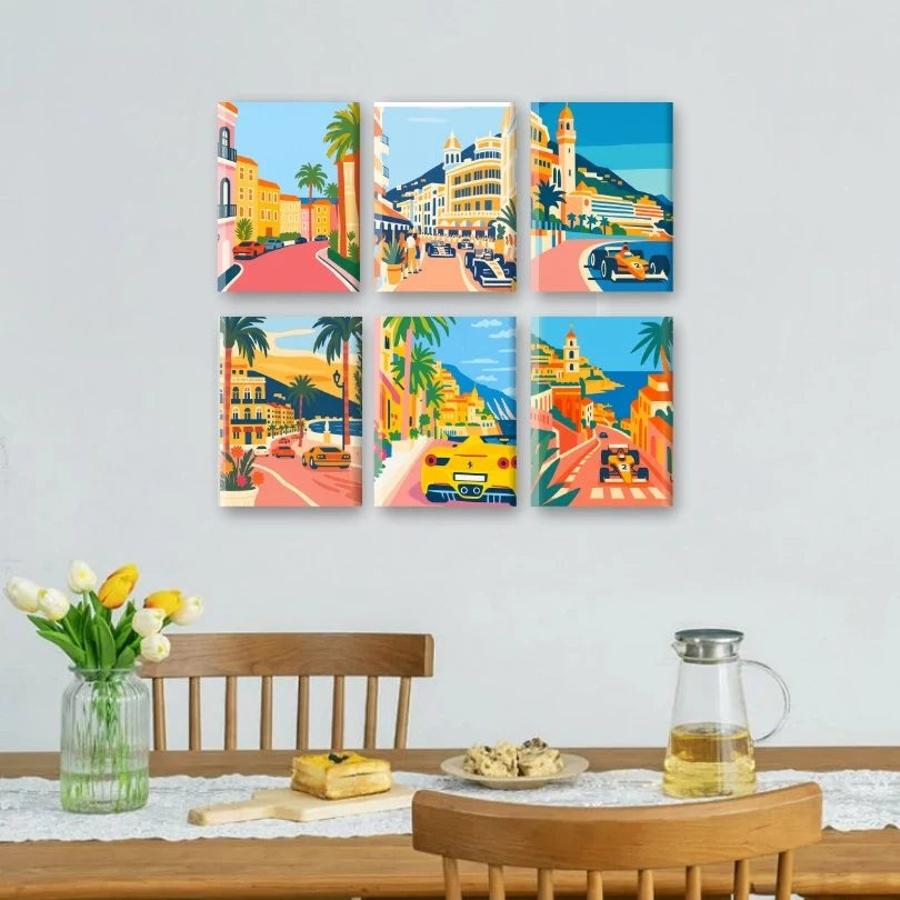 Peintures par numéro French Riviera en décoration murale – inspiré de la Côte d'Azur – Maison Artsen