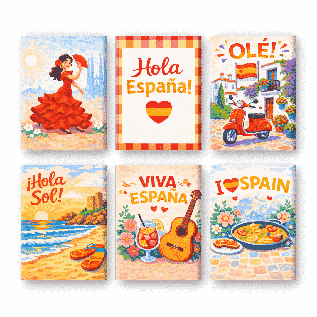 Coffret “Viva Espana” – 6 peintures par numéro