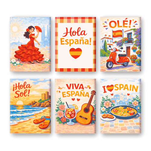 Coffret “Viva Espana” – 6 peintures par numéro
