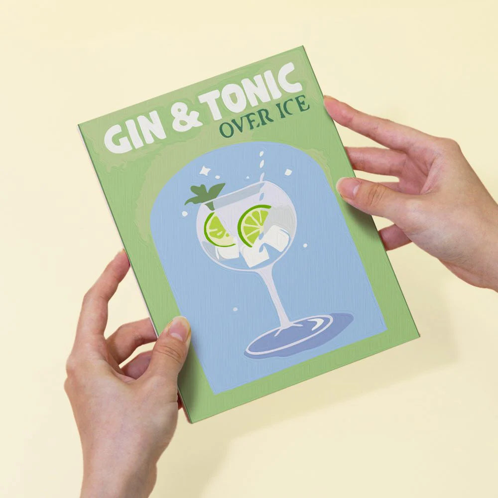 Peinture par numéro Cocktails Colorés – détail toile – Maison Artsen
