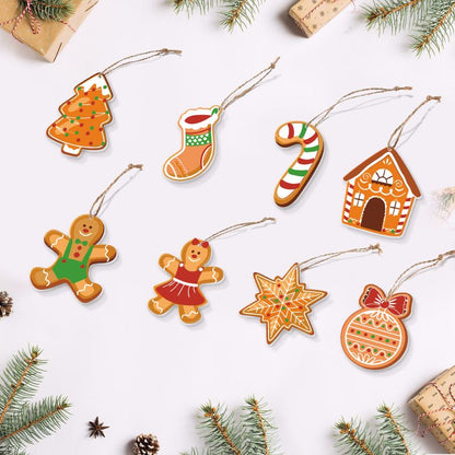 Suspensions de Noël à peindre par numéro Pain d'Épices, Maison Artsen