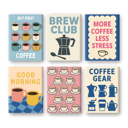 Coffret “Coffee First” – 6 peintures par numéro