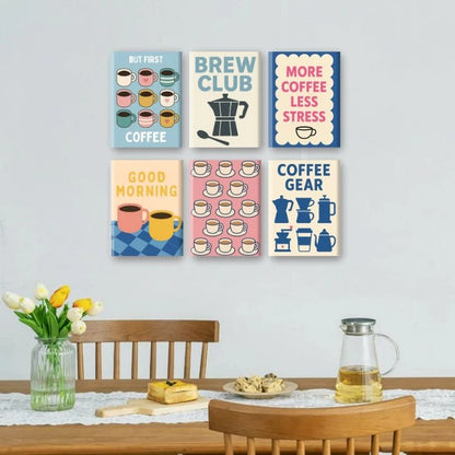 Coffret “Coffee First” – 6 peintures par numéro
