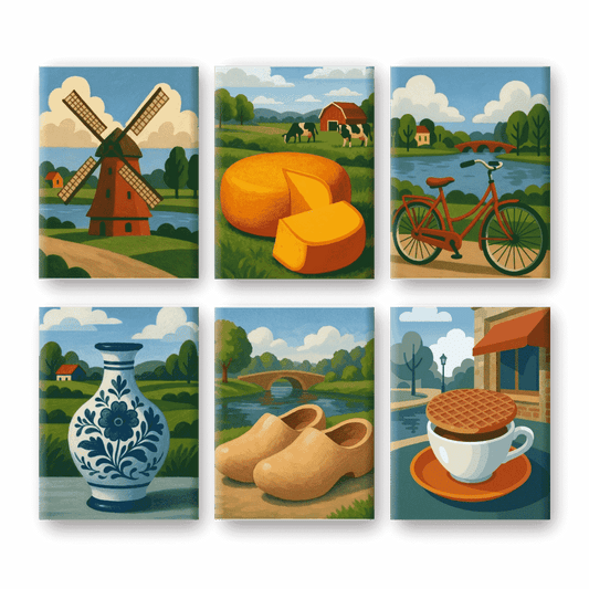 Coffret “Univers Hollandais” – 6 peintures par numéro