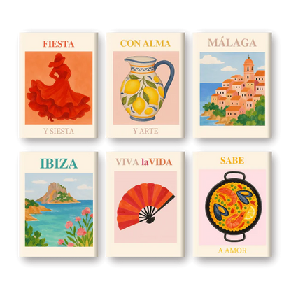 Coffret “Espagne & Cie” – 6 peintures par numéro