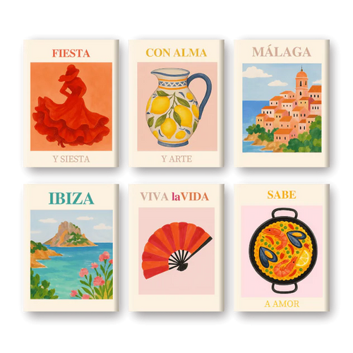Coffret “Espagne & Cie” – 6 peintures par numéro