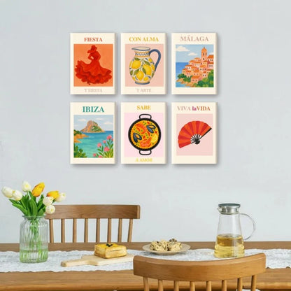 Coffret “Espagne & Cie” – 6 peintures par numéro