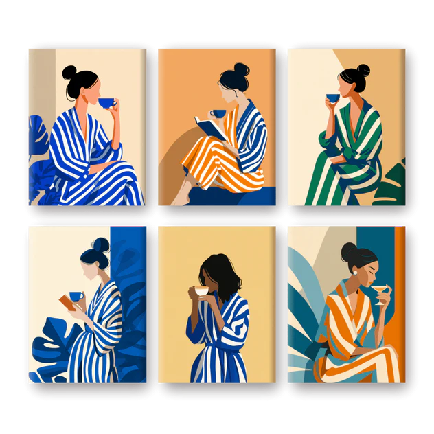 Coffret “Chilling Vibes” – 6 peintures par numéro