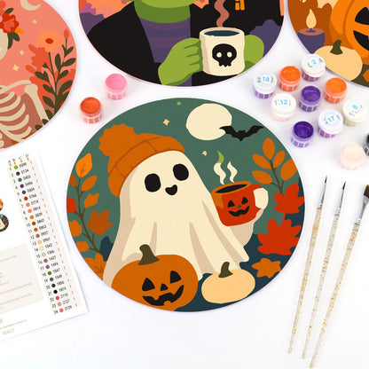 Sets de table à peindre par numéro Nuit d'Halloween, vue 5, Maison Artsen