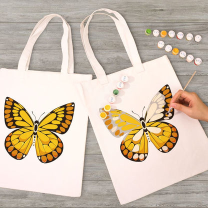 Tote bag à peindre par numéro Ailes de Papillon, vue 6, Maison Artsen