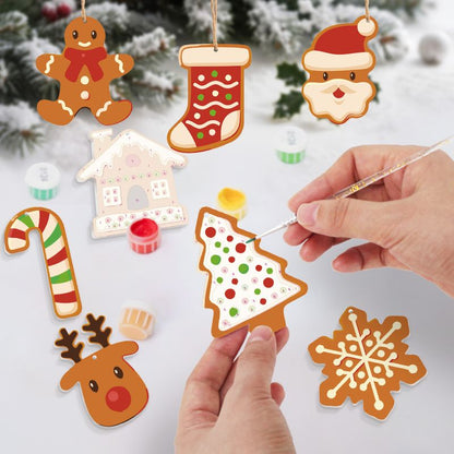 Suspensions de Noël à peindre par numéro Biscuits de Noël, vue 4, Maison Artsen