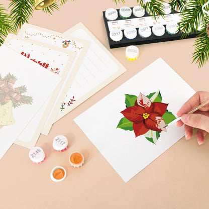 Cartes postales à peindre par numéro Joyeux Noël, vue 7, Maison Artsen