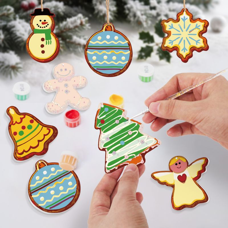 Suspensions de Noël à peindre par numéro Veillée de Noël, vue 4, Maison Artsen
