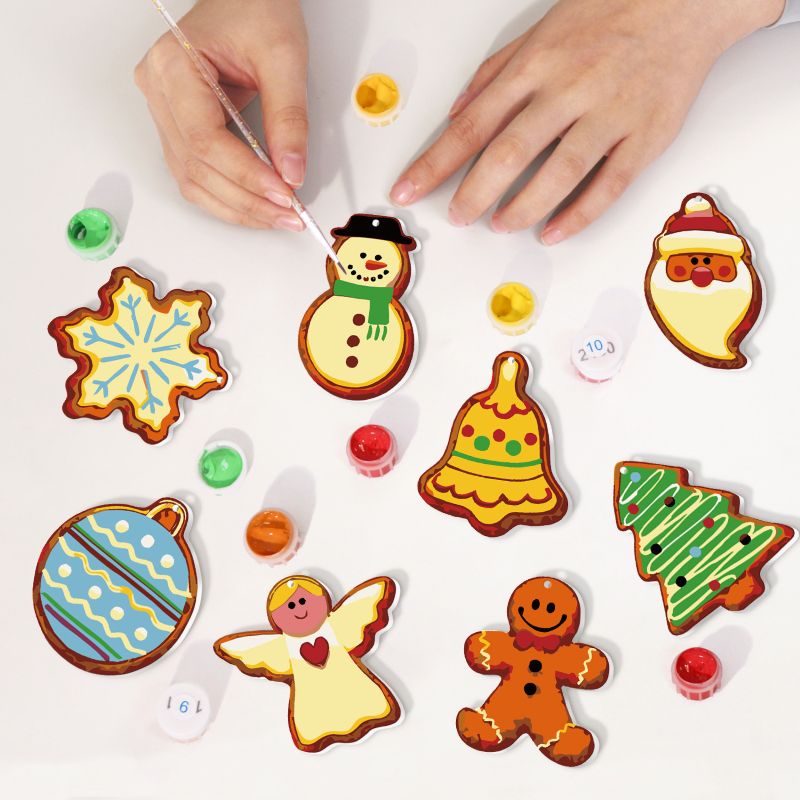 Suspensions de Noël à peindre par numéro Veillée de Noël, vue 3, Maison Artsen