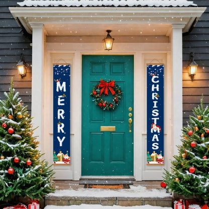 Panneaux de porte à peindre par numéro Merry Christmas Bleu Nuit, vue 4, Maison Artsen