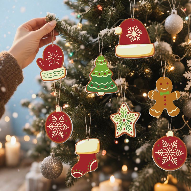 Suspensions de Noël à peindre par numéro Douceur d'Hiver, vue 2, Maison Artsen