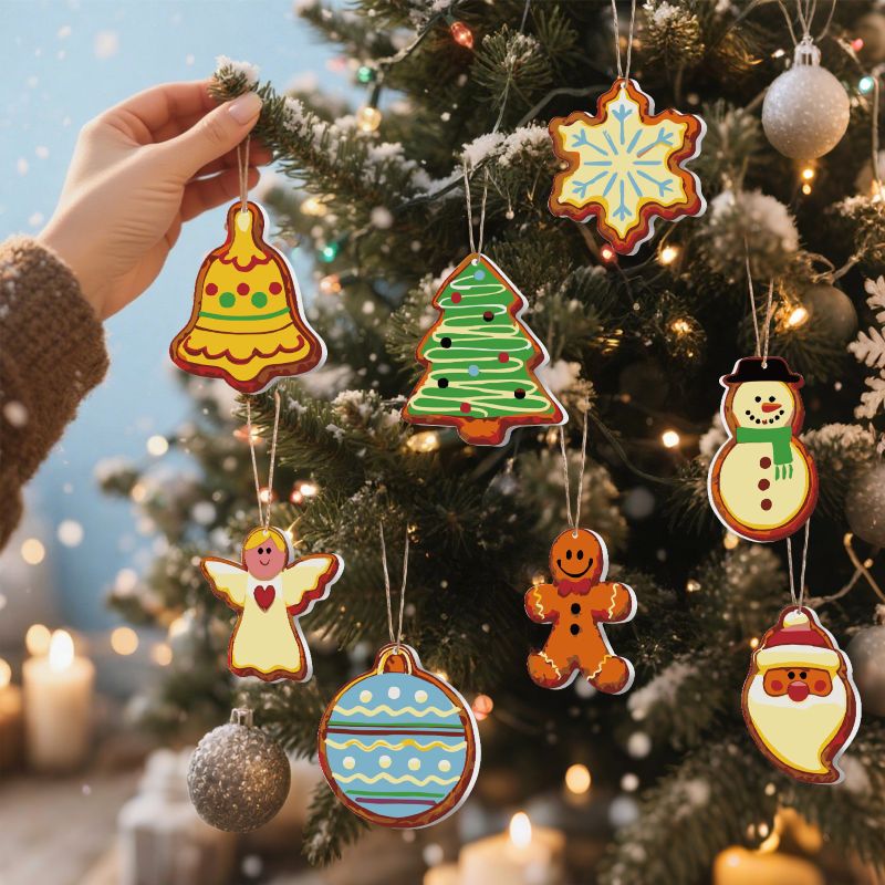 Suspensions de Noël à peindre par numéro Veillée de Noël, vue 2, Maison Artsen