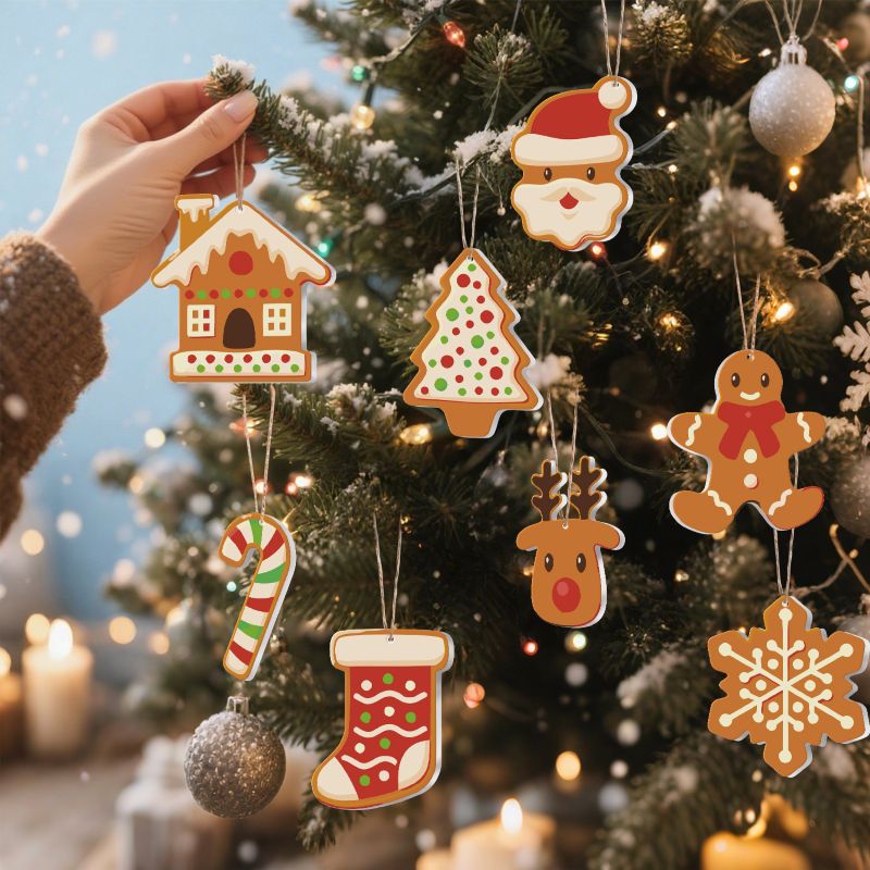 Suspensions de Noël à peindre par numéro Biscuits de Noël, vue 2, Maison Artsen