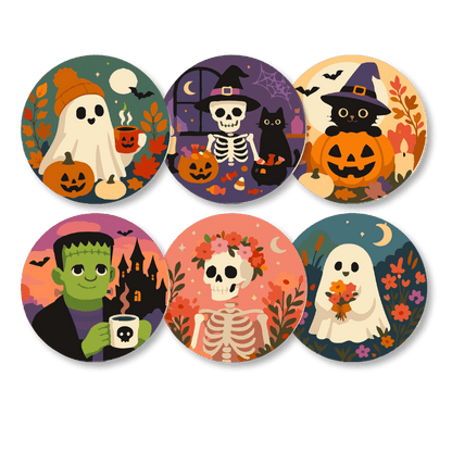 Sets de table à peindre par numéro Nuit d'Halloween, Maison Artsen